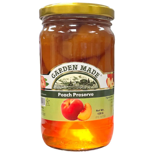 PRESERVES PEACH 12/430GR GARDEN MADE N31