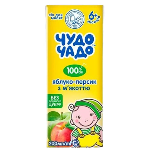 JUICE APPLE&PEACH W/PULP 18/0.2L CHUDO-CHADO