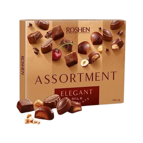 CANDIES BOXED MILK CHOCO ASSORTMENT ELEGANT 8/154GR ROSHEN N9168