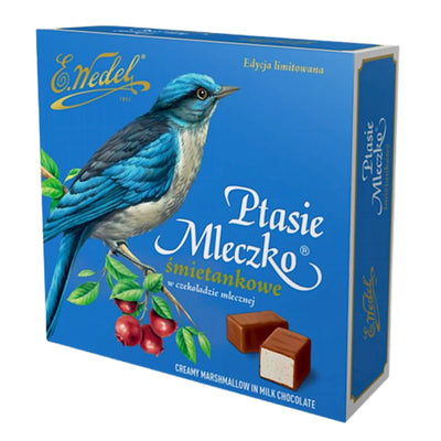 CANDIES BOXED PTASIE MLECZKO CREAM IN MILK CHOCOLATE 18/340GR E.WEDEL N2100035