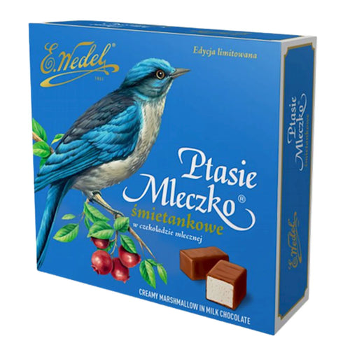 CANDIES BOXED PTASIE MLECZKO CREAM IN MILK CHOCOLATE 18/340GR E.WEDEL N2100035