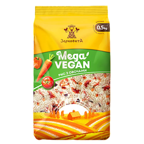 RICE W/VEGETABLES 10/500GR ZERNOVYTA