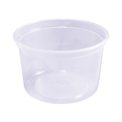 CONTAINER ROUND MEDIUM PLASTIC CLEAR 500/16OZ HOME FRESH N22371