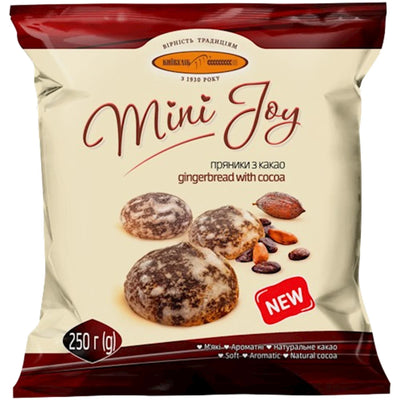 GINGERBREAD W/COCOA FLAVOR 12/250GR MINI JOY UKRAINE N5307