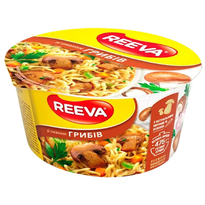 NOODLES INSTANT W/MUSHROOM FLAVOR 24/75GR REEVA