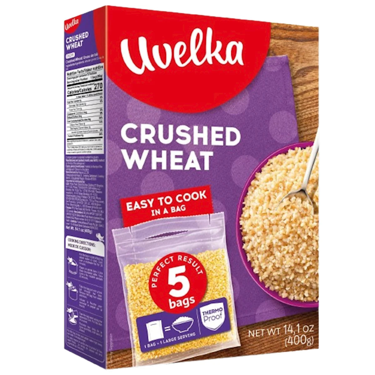 WHEAT GRAIN (PSHENICHNAYA) 6/(5X80GR) UVELKA  NAH915