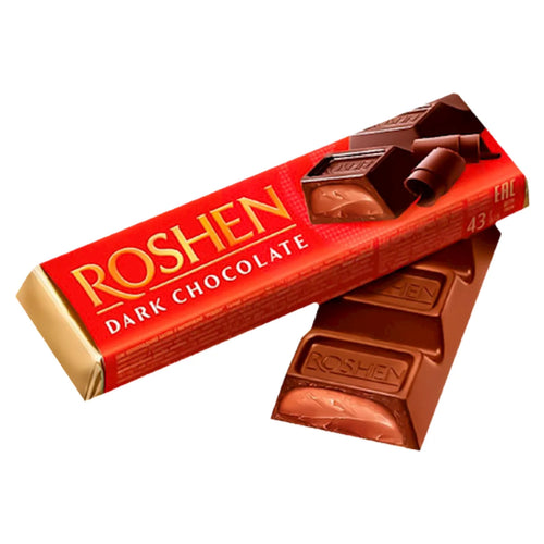 CHOCOLATE BAR BATONCHIK DARK W/FILLING 30/43GR ROSHEN N2007/3538(6)