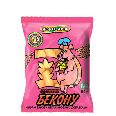 CORN SNACK W/BACON 60/50GR ZOLOTE ZERNO N99