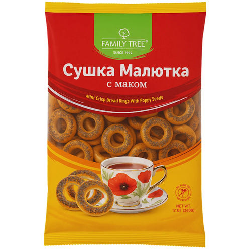 SUSHKA W/POPPY SEEDS 10/340GR FAMILY TREE N28