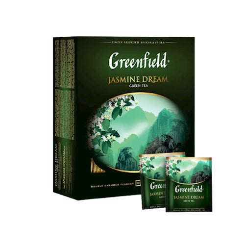 TEA GREEN JASMINE DREAM 9/(100X2GR) GREENFIELD 0586-09