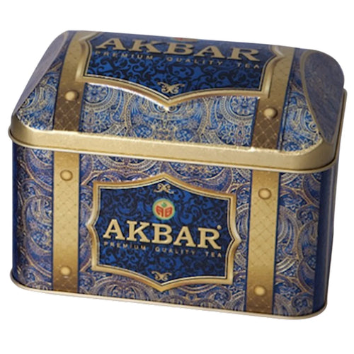 TEA AKBAR BLACK&GREEN BLEND ORIENTAL MYSTERY TIN 10/250GR SRI-LANKA