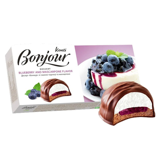 DESSERT COOKIES W/BLUEBERRY&MASCARPONE FLAVOR 9/232GR BONJOUR UKRAINE N8274