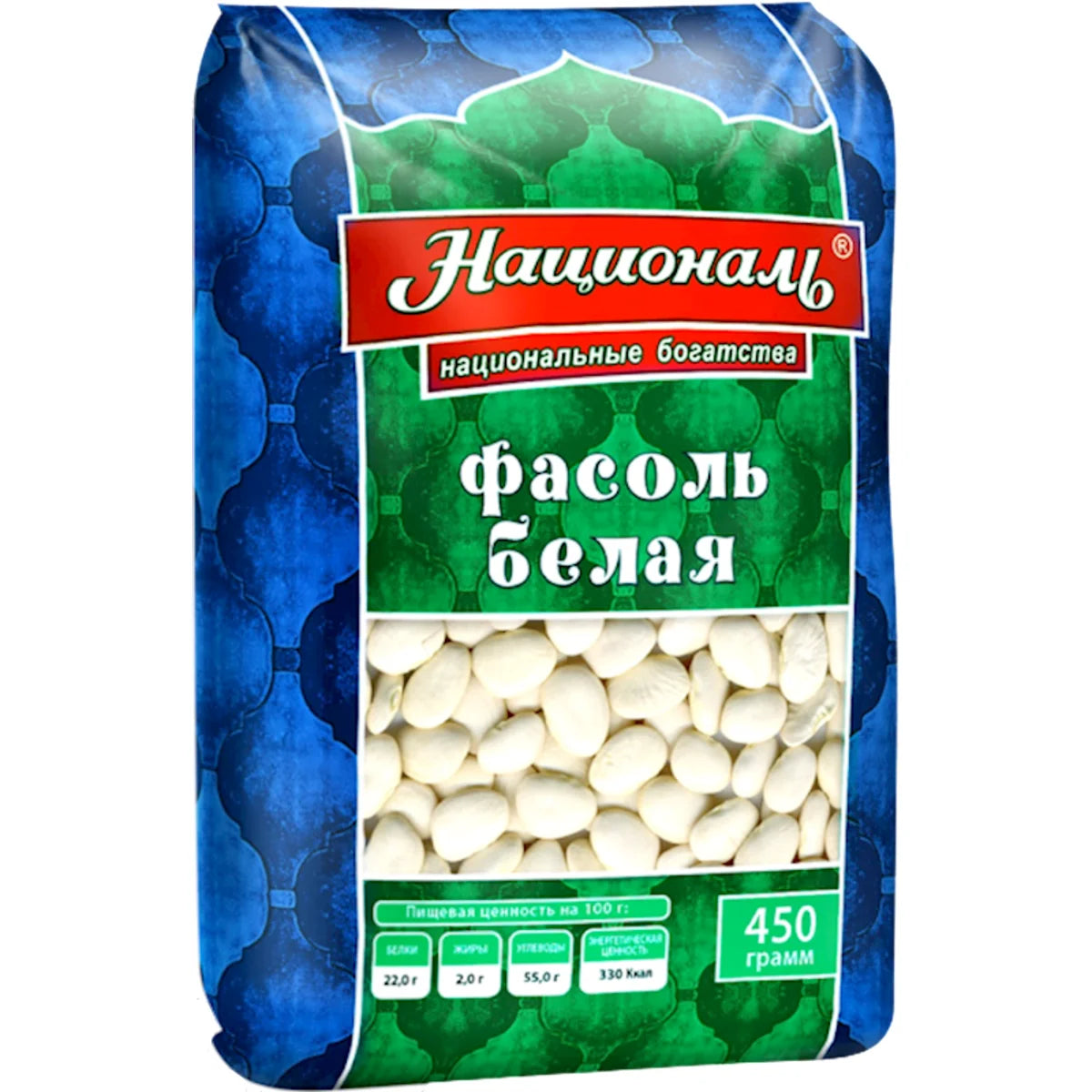 BEANS WHITE 6/450GR NATSIONAL ANGSTREM