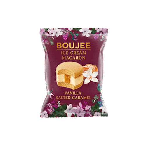 MACARON W/VANILLA&SALTED CARAMEL FLAVOR 24/60GR BOUJEE DOVGAN NUS91320060