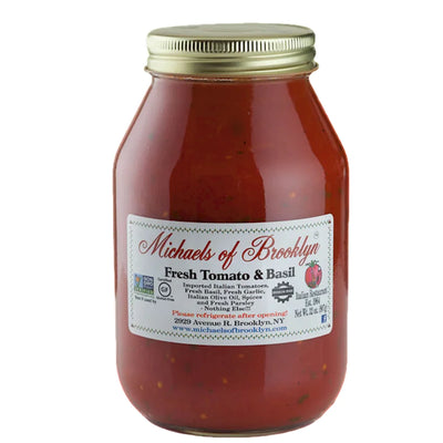 SAUCE TOMATO BASIL 6/32OZ MICHAELS OF BROOKLYN N6-2863