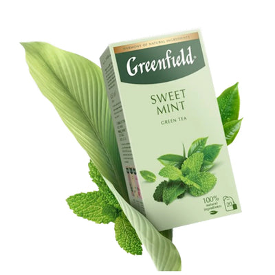 TEA GREEN SWEET MINT 8/(20*1.7GR) GREENFIELD 1792-08-EC