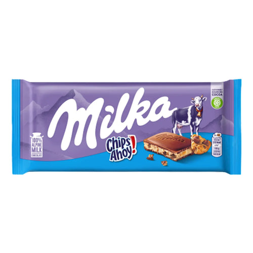 CHOCOLATE BAR MILK CHIPS AHOY 22/100GR MILKA  GERMANY N4046620/4047055