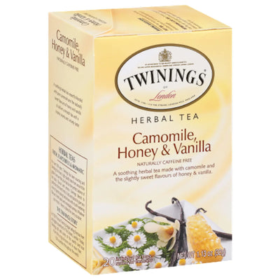 TEA TWININGS HERBAL W/CAMOMILE,HONEY&VANILLA  6/(20X2GR) ENGLAND N8461