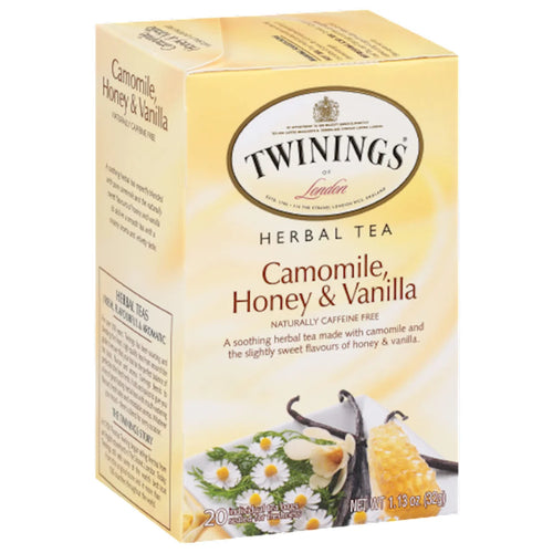 TEA TWININGS HERBAL W/CAMOMILE,HONEY&VANILLA  6/(20X2GR) ENGLAND N8461