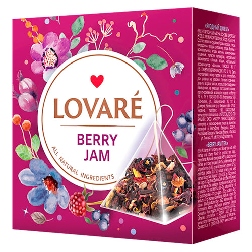 TEA BERRY JAM PYRAMIDS 12/(15X2GR) LOVARE