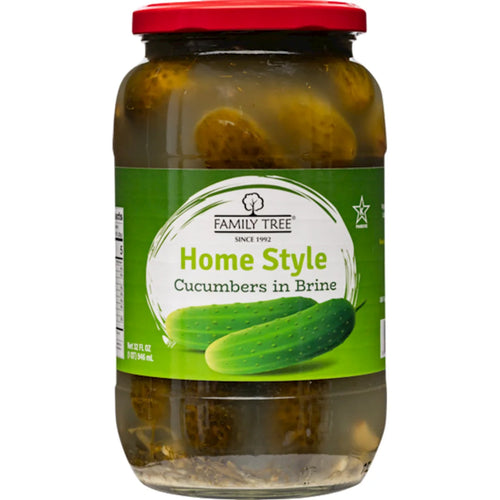 PICKLES IN BRINE HOME STYLE 12/946ML FAMILY TREE N64