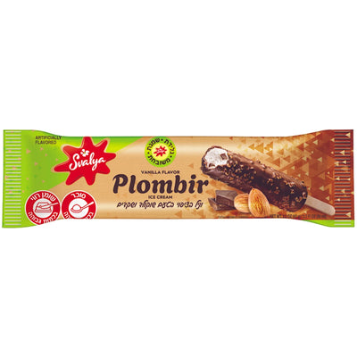 ICE CREAM STICK PLOMBIR W/ALMOND COATED COCOA 30/80ML SVALIA N3842/375642