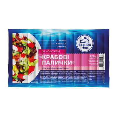 CRAB STICKS OCEANIC 30/220GR VODNIY SVIT N26