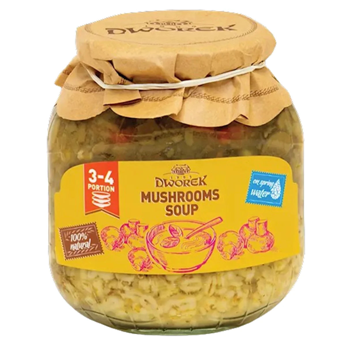 SOUP MUSHROOMS 8/720ML DWOREK POLAND