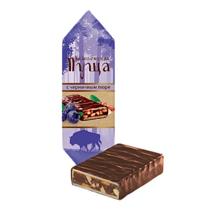 CANDIES LOOSE CHOCOLATE BELOVEZHSKAYA PUSHA W/BLUEBERRY PUREE 1/6.6LB KOMMUNARKA NCW6 N476