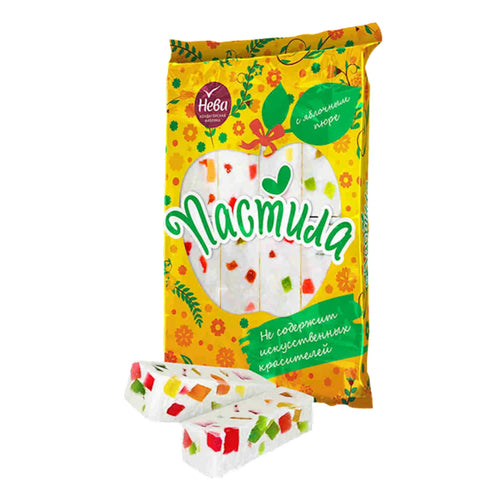 PASTILA VANILLA W/MARMELADE PIECES 8/220GR NEVA N75