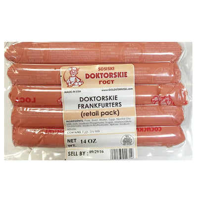 SOSISKI DOKTORSKIE 1/14OZ RETAIL PACK GS BY PC N92071/SOSDP-100(20)