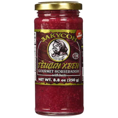 HORSERADISH GOURMET W/BEETS 12/250GR ZAKUSON N GZ18/30521