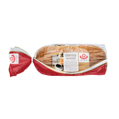 BREAD BATON SOSTINES WHEAT SLICED 5/400GR LITHUANIA N218094 / 200772