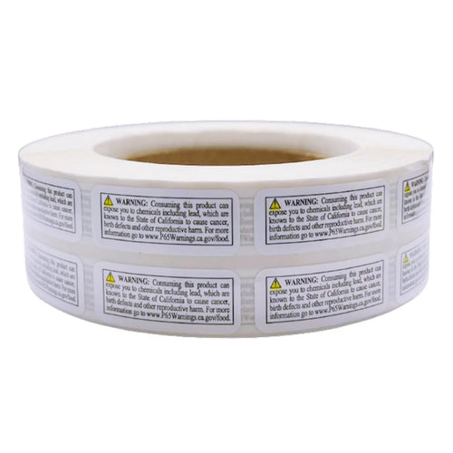 LABELS ROLL FOR CA "PROP 65" 1PC