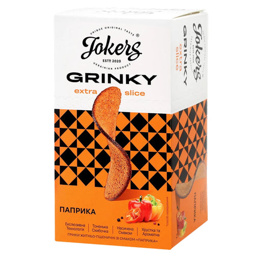 DRY BREAD RYE WHEAT SLICE W/PAPRIKA FLAVOR 16/90GR JOKERS