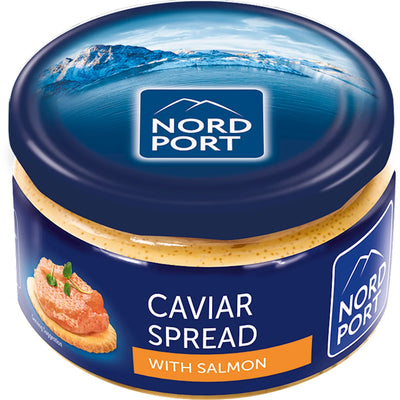 SPREAD CAVIAR TRADITIONAL W/SMOKED SALMON 6/180GR NORD PORT NNP5271