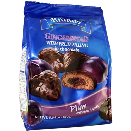 GINGERBREAD PLUM IN CHOCOLATE 12/160GR KRAKUS KRAK0101