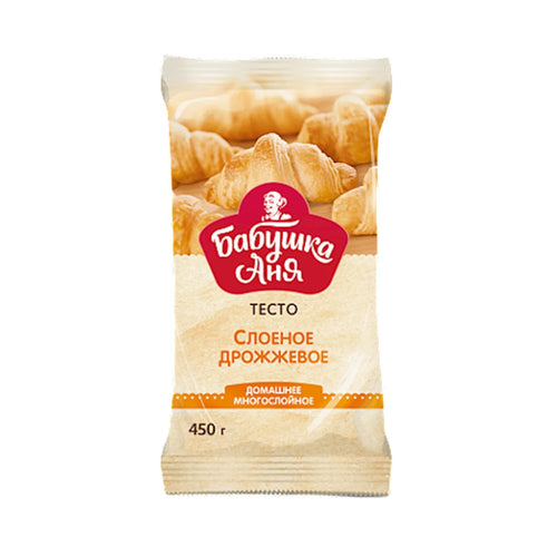 DOUGH PUFF PASTRY YEAST FROZEN 7/450GR BABUSHKA  ANYA  N3134