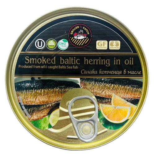 HERRING (SALAKA) BALTIC SMOKED IN OIL E/O 24/240GR BRIVAIS VILNIS