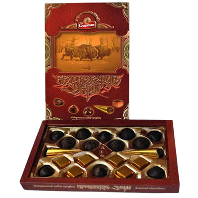CANDIES BOXED BELOVEZHSKIE ZUBRI 10/250GR SPARTAK N11023/1433