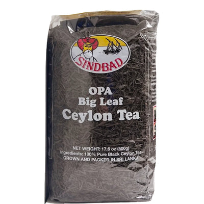TEA SINDBAD BLACK LONG LEAF CEYLON 20/500GR SRI LANKA NTESD08