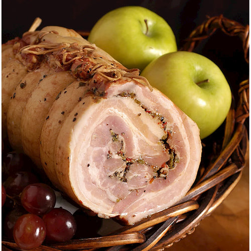 BACON ROLL COOKED W/SPICES/BOCZEK ZWIJANY 40/40LB PRE PACK CHUNK  ANDY'S N1110