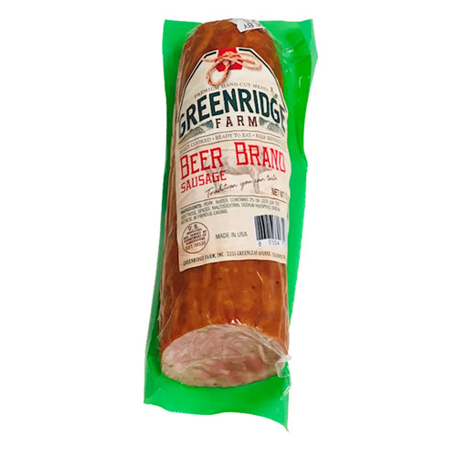 SAUSAGE BEER CHUNK 1/280GR GREENRIDGE FARM N4107/90970 BY PC PRE-ORDER ONLY