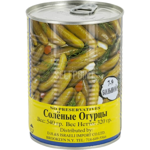 CUCUMBERS IN BRINE 7-9 12/540GR ISRAEL KOSHER SONYA
