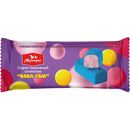 CHEESE BAR W/BUBBLE GUM FLAVOR 16% 12/40GR SVETLOGORYE