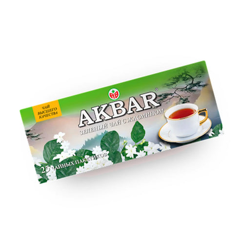 TEA AKBAR GREEN JASMINE CHINESE 24/(25X1.5GR) SRI LANKA