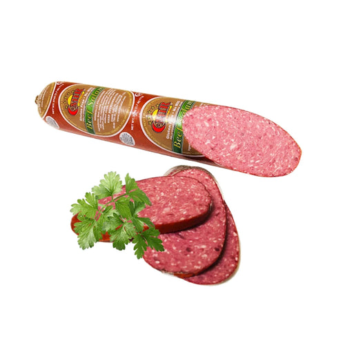 BEEF SMOKED HARD SALAMI LONG 16/1.5LB EMIR HALAL BY LB