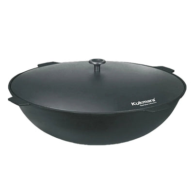 KAZAN BLACK IRON CAST W/LID 10L KUKMARA (KCH101) BY PC