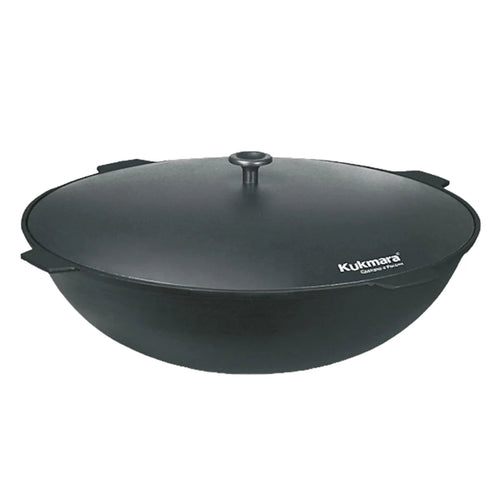 KAZAN BLACK IRON CAST W/LID 10L KUKMARA (KCH101) BY PC