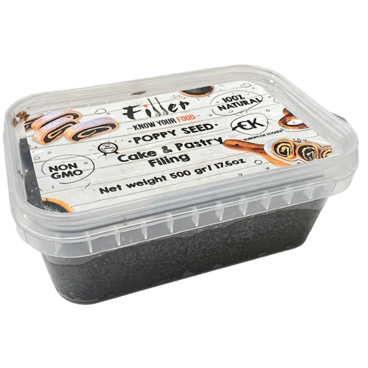 FILLER POPPY SEEDS CLASSIC PASTE 15/500GR UKRAINE